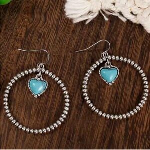 BEADED HOOP EARRINGS